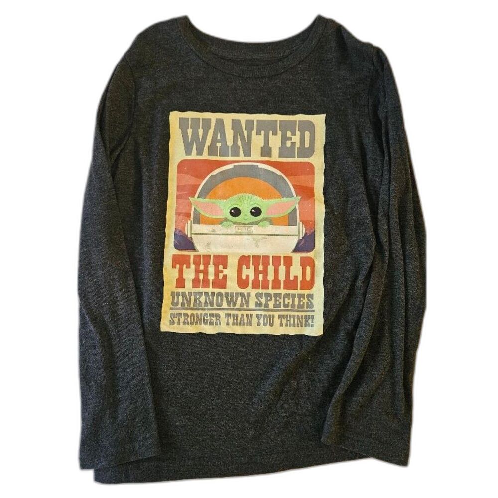 Jumping Beans Star Wars Baby Yoda Long Sleeve T Shirt Size 8